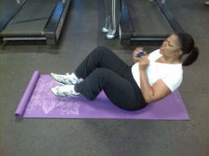 CRUNCH TIME: Mo'Nique includes strength training in her fitness regimen for a healthy core and frame. 
