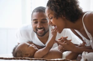 Parents can work together to minimize the effects of racism on their unborn child — and later in life. (Photo: SelectStock/Getty Images)